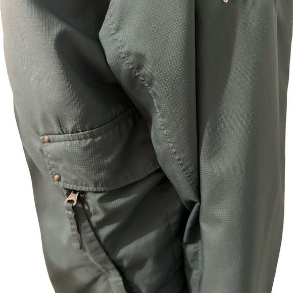Columbia Green Utility Jacket Zip Front Casual - Picture 8 of 9